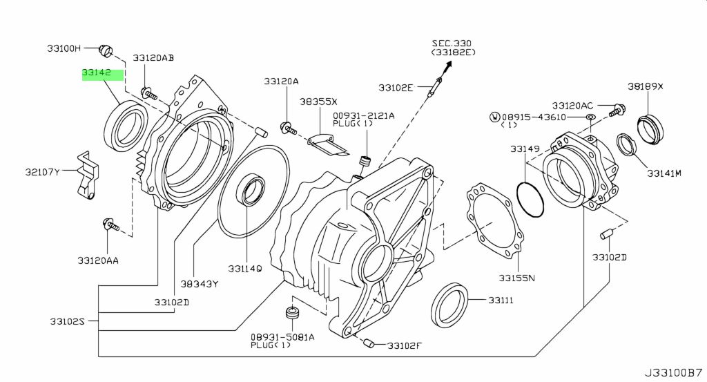 33142-4N200 PARAOLIO NISSAN X-TRAIL MURANO PRIMERA SERENA