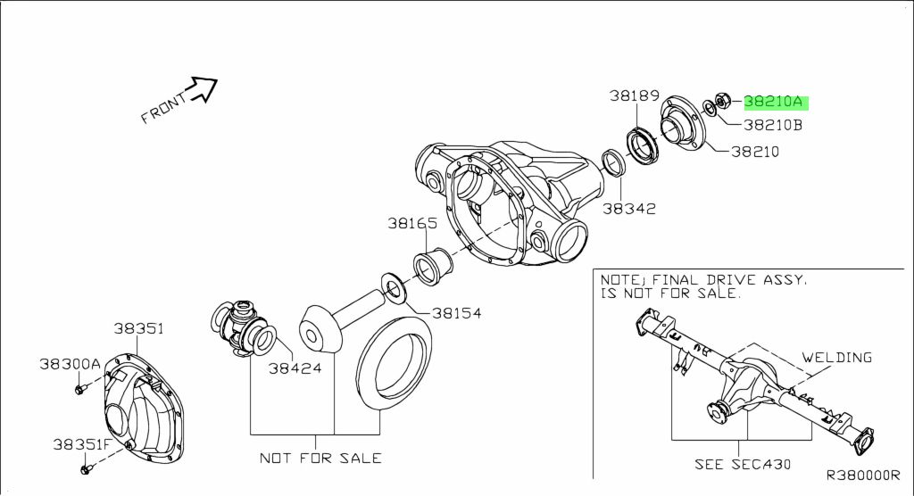 38216-8S10A DADO PIGNONE NISSAN NAVARA D40 ORIGINALE