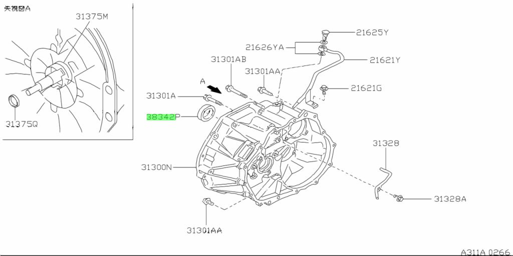 38342-M8001 PARAOLIO NISSAN ORIGINALE NUOVO