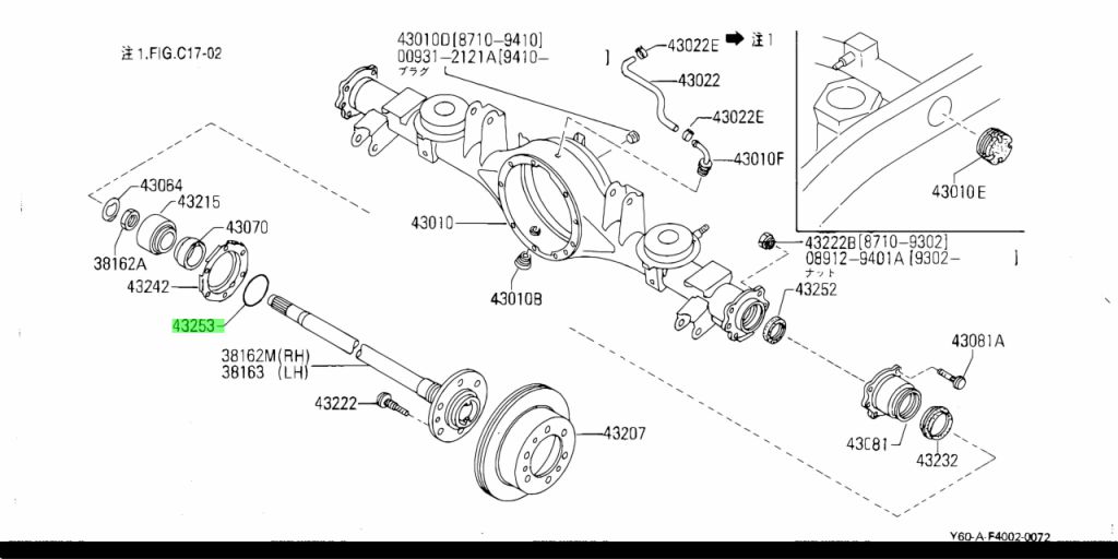 43085-01J10 GUARNIZIONE O-RING NISSAN PATROL
