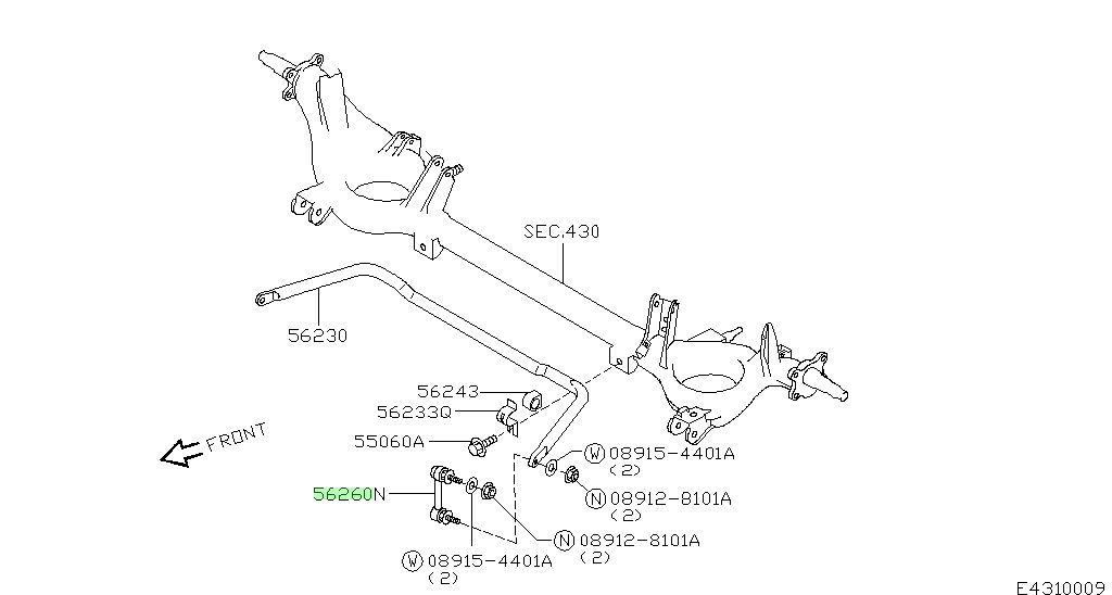 56261-4F725 BIELLETTA STABILIZZATORE  Modello Nissan Micra